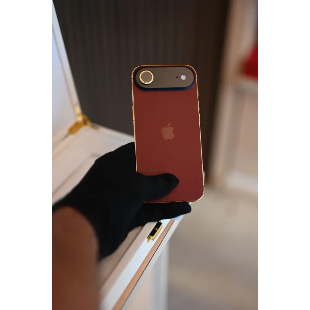 1 TB Apple iPhone Air Magenta & 24 K Gold Custom Finish | De Billas Lux Edition