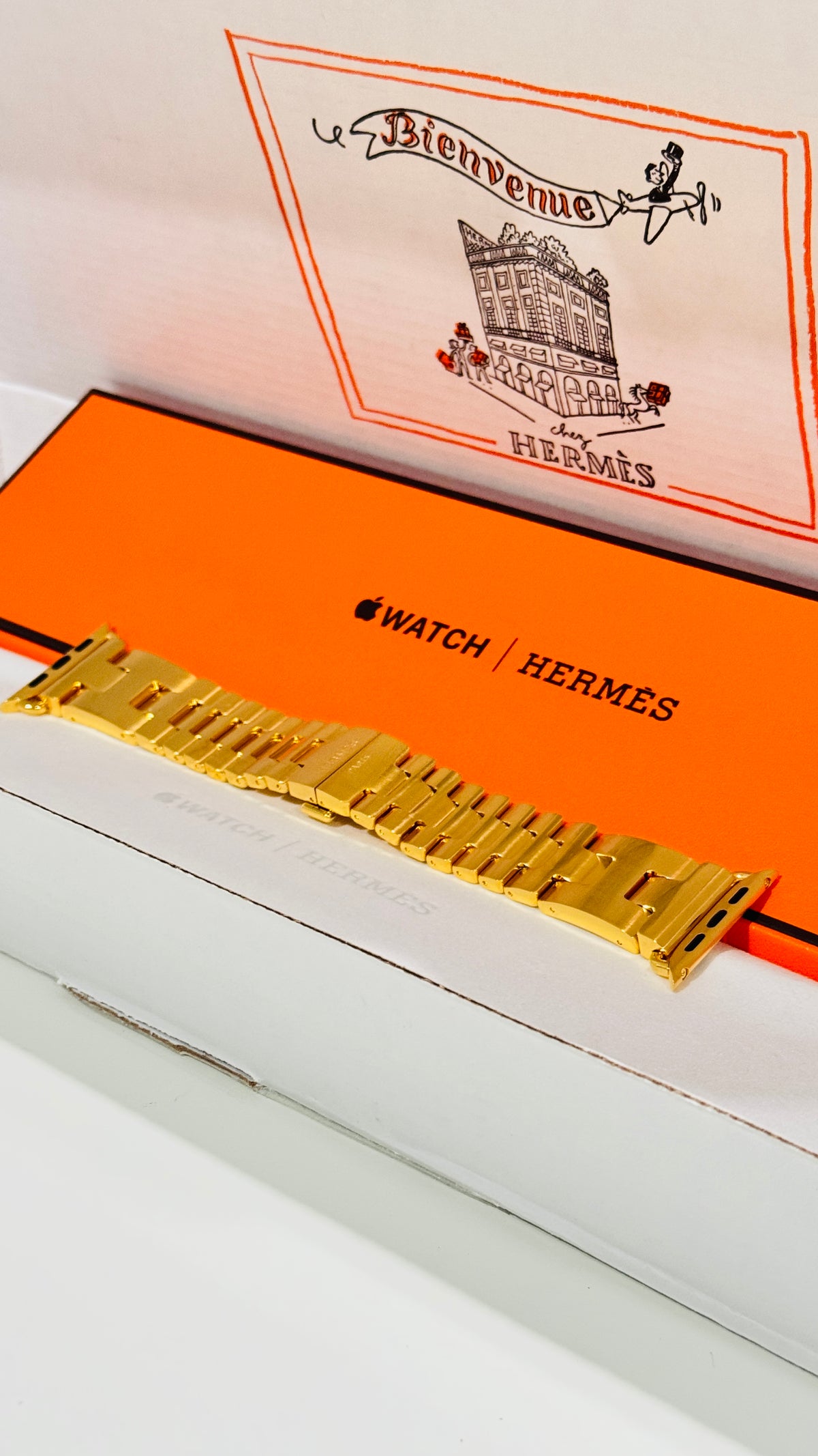 De Billas Lux Apple Hermès Grand H Link Band | Custom 24K Gold or Rose Gold Plated — product image 13