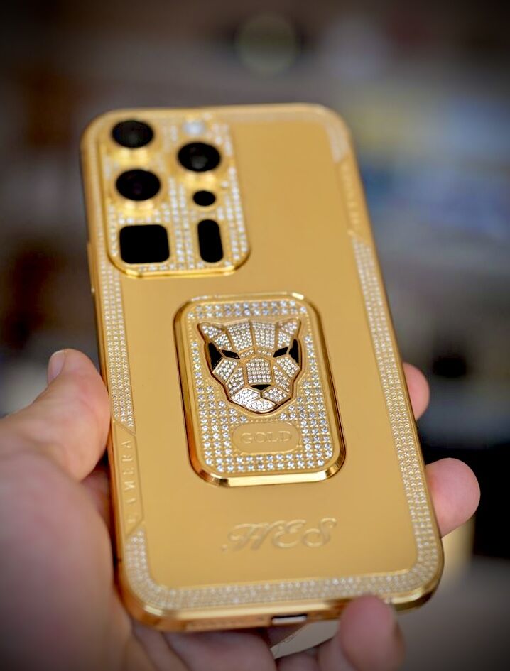 Custom 24k Gold iPhone 16 Pro MAX 1 TB Unlocked Panther Design