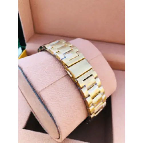 Custom 24k Gold Plated Samsung Galaxy Watch 4 with Gold Plated Link Band – 2021 Release LTE Model