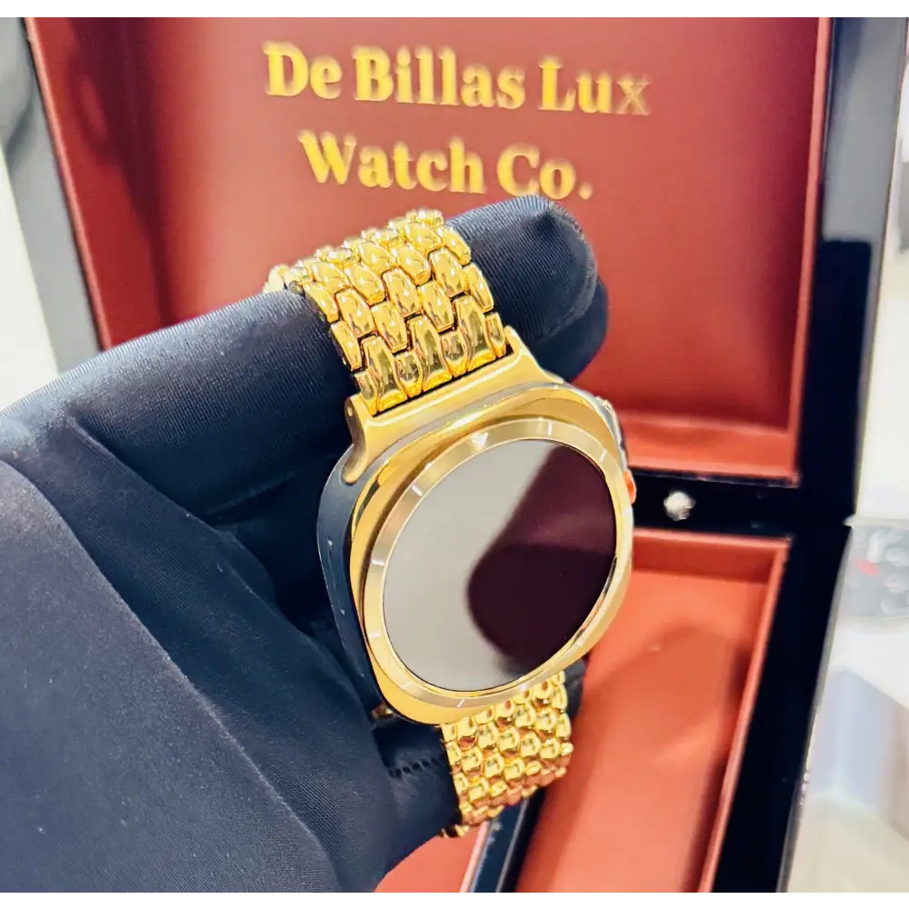 Custom Gold Samsung Galaxy Watch ULTRA 24k Gold Link Band