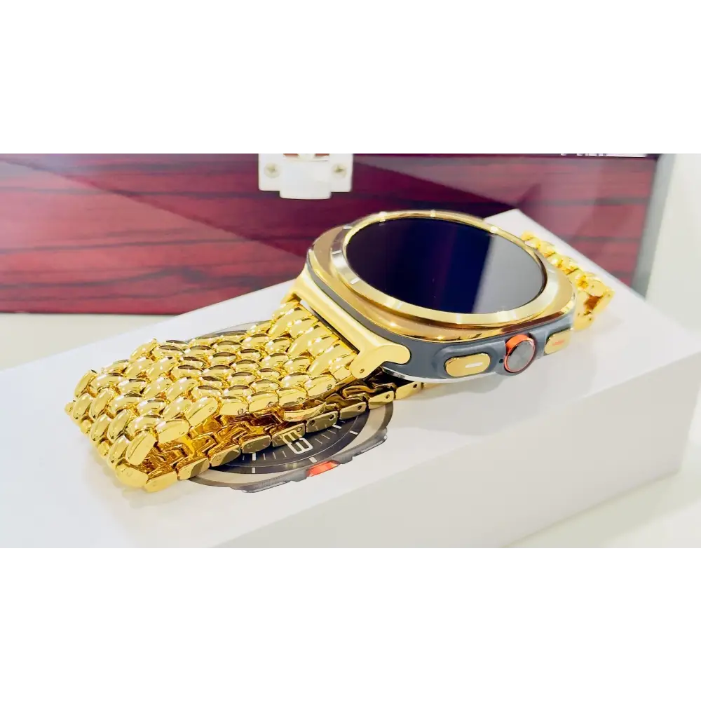 Custom Gold Samsung Galaxy Watch ULTRA 24k Gold Link Band
