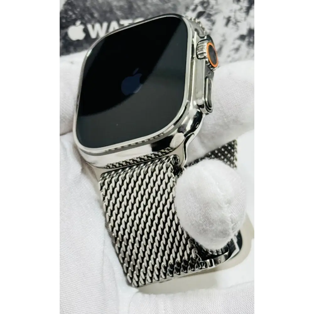 De Billas Lux Custom Polished Apple Watch Ultra Polished Milanese Loop — product image 17