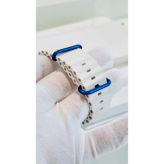 Custom Polished Blue 46mm Apple Watch Series 10 Titanium – 2024 Release – LTE GPS