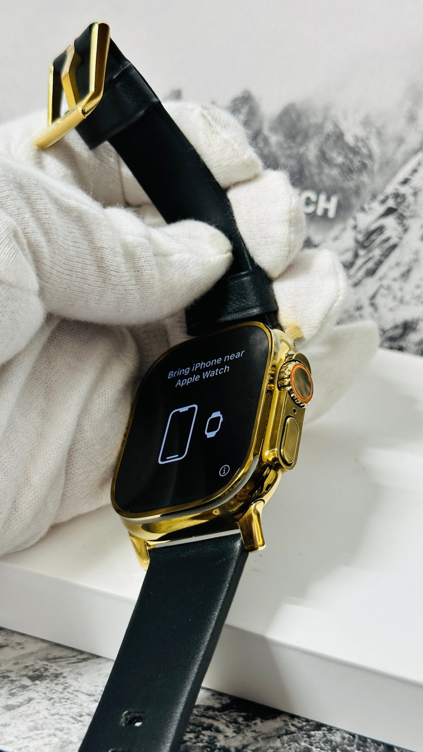 Golden Anodizing and polishing Service for Apple Watch Ultra and Apple Watch Ultra 2