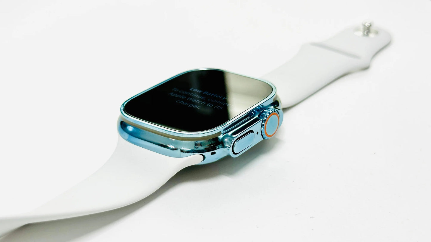 Sky Blue Anodizing and polishing Service for Apple Watch Ultra and Apple Watch Ultra 2
