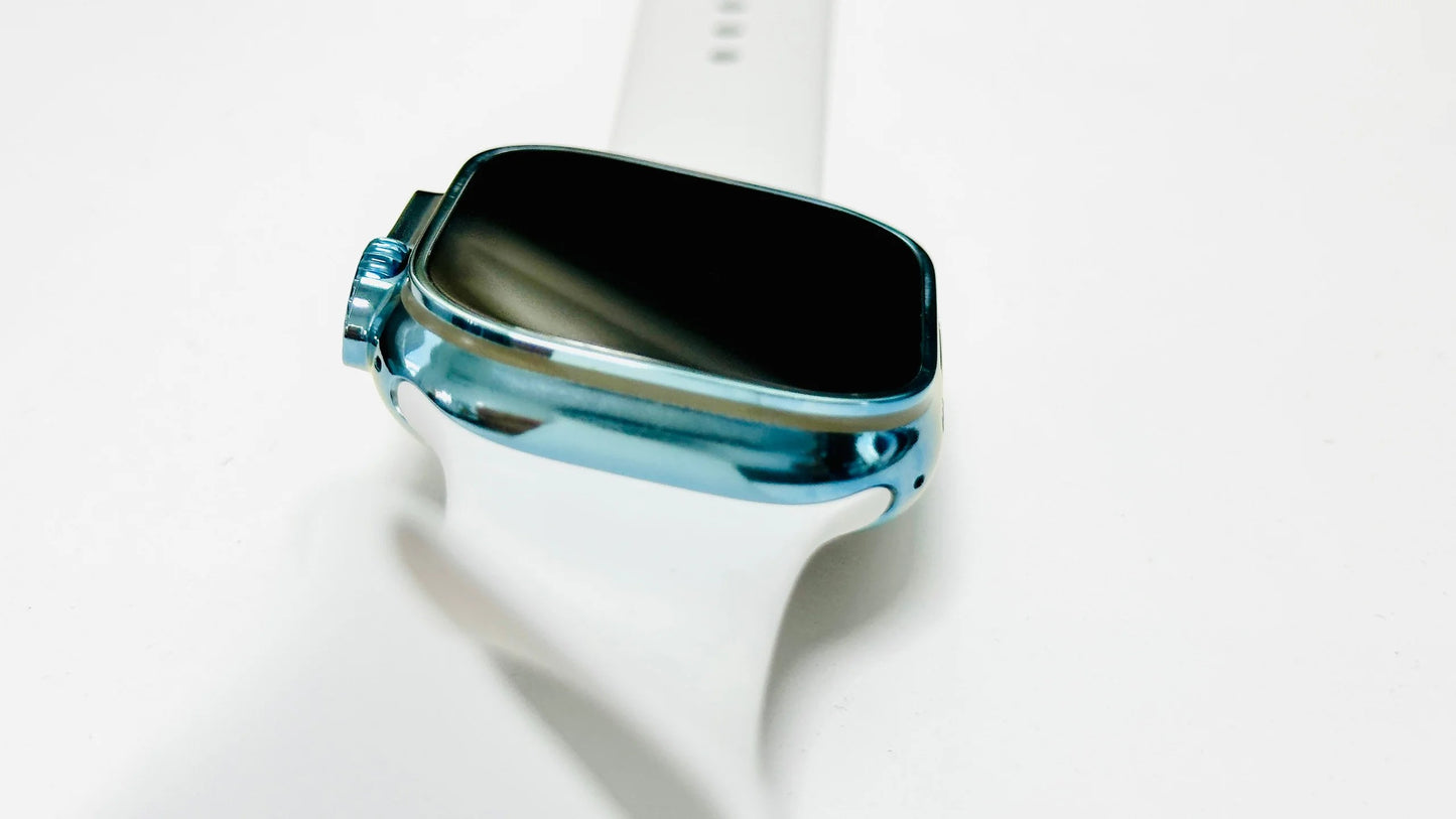 Sky Blue Anodizing and polishing Service for Apple Watch Ultra and Apple Watch Ultra 2