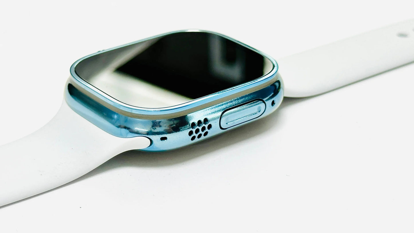 Sky Blue Anodizing and polishing Service for Apple Watch Ultra and Apple Watch Ultra 2