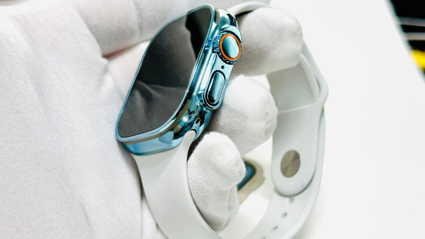 Sky Blue Anodizing and polishing Service for Apple Watch Ultra and Apple Watch Ultra 2