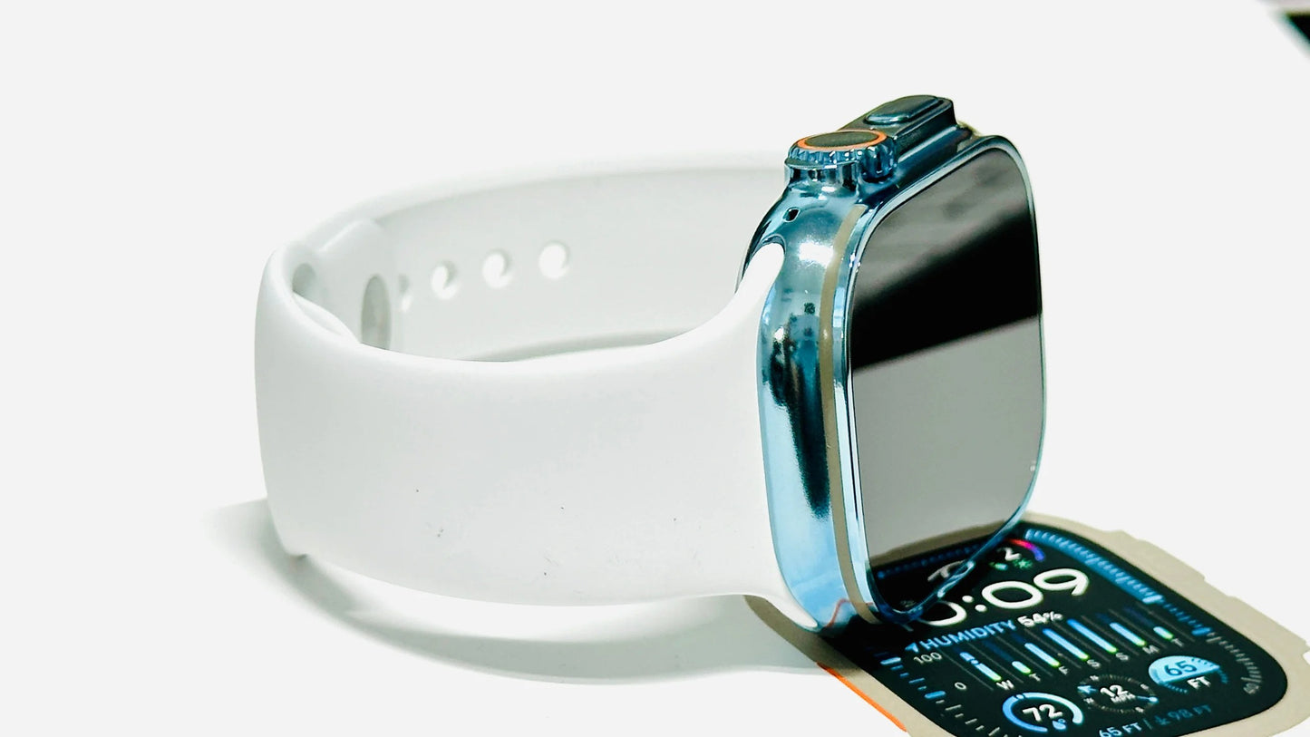 Sky Blue Anodizing and polishing Service for Apple Watch Ultra and Apple Watch Ultra 2