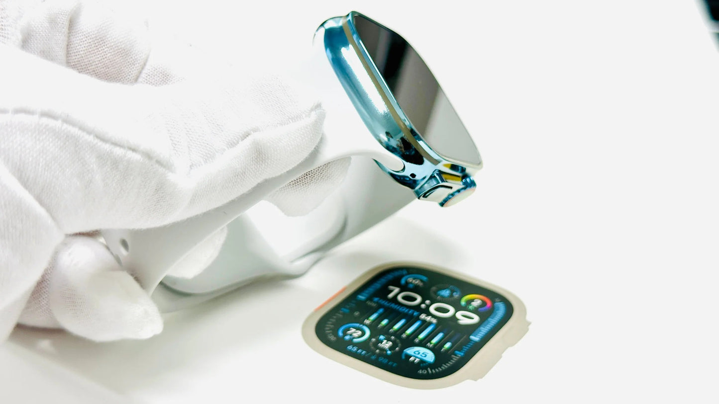 Sky Blue Anodizing and polishing Service for Apple Watch Ultra and Apple Watch Ultra 2