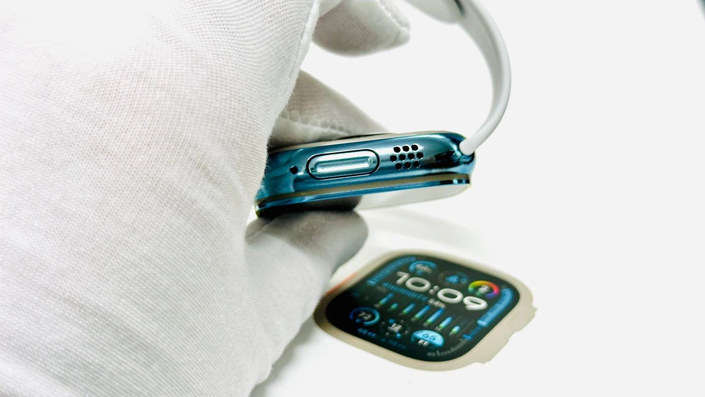 Sky Blue Anodizing and polishing Service for Apple Watch Ultra and Apple Watch Ultra 2