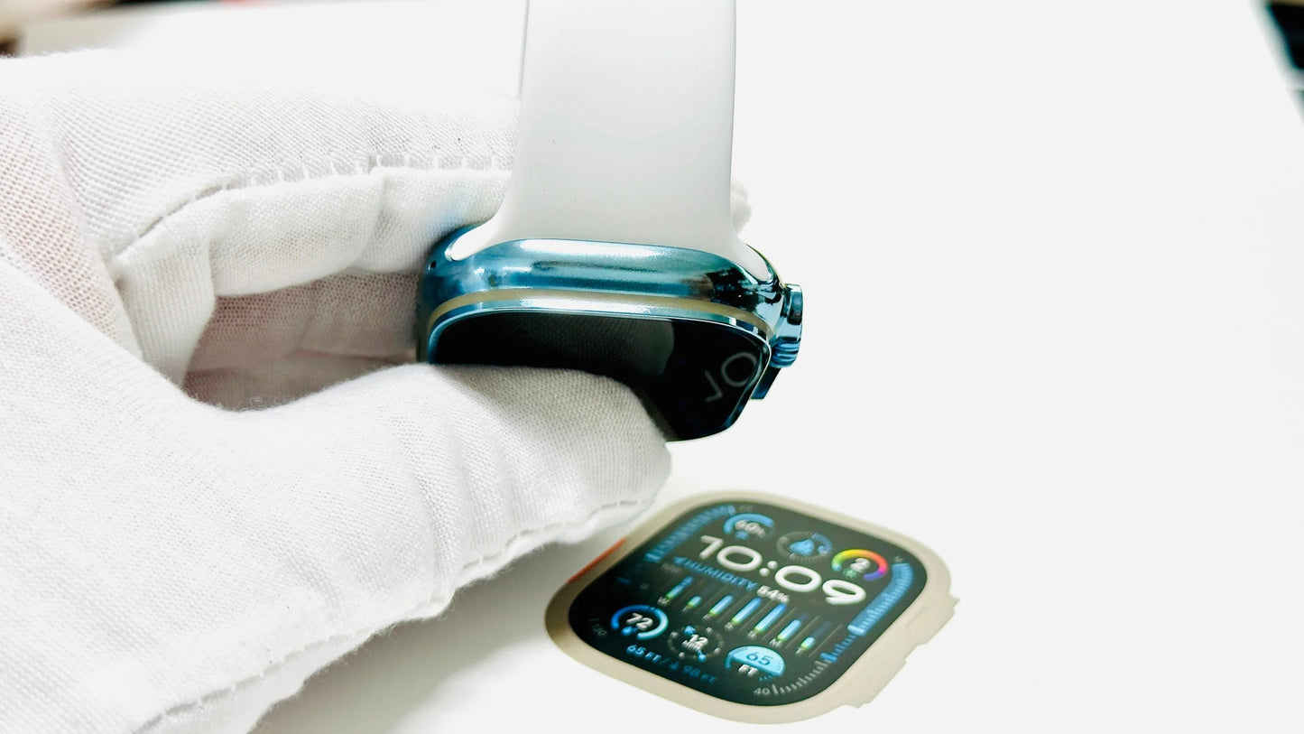 Sky Blue Anodizing and polishing Service for Apple Watch Ultra and Apple Watch Ultra 2