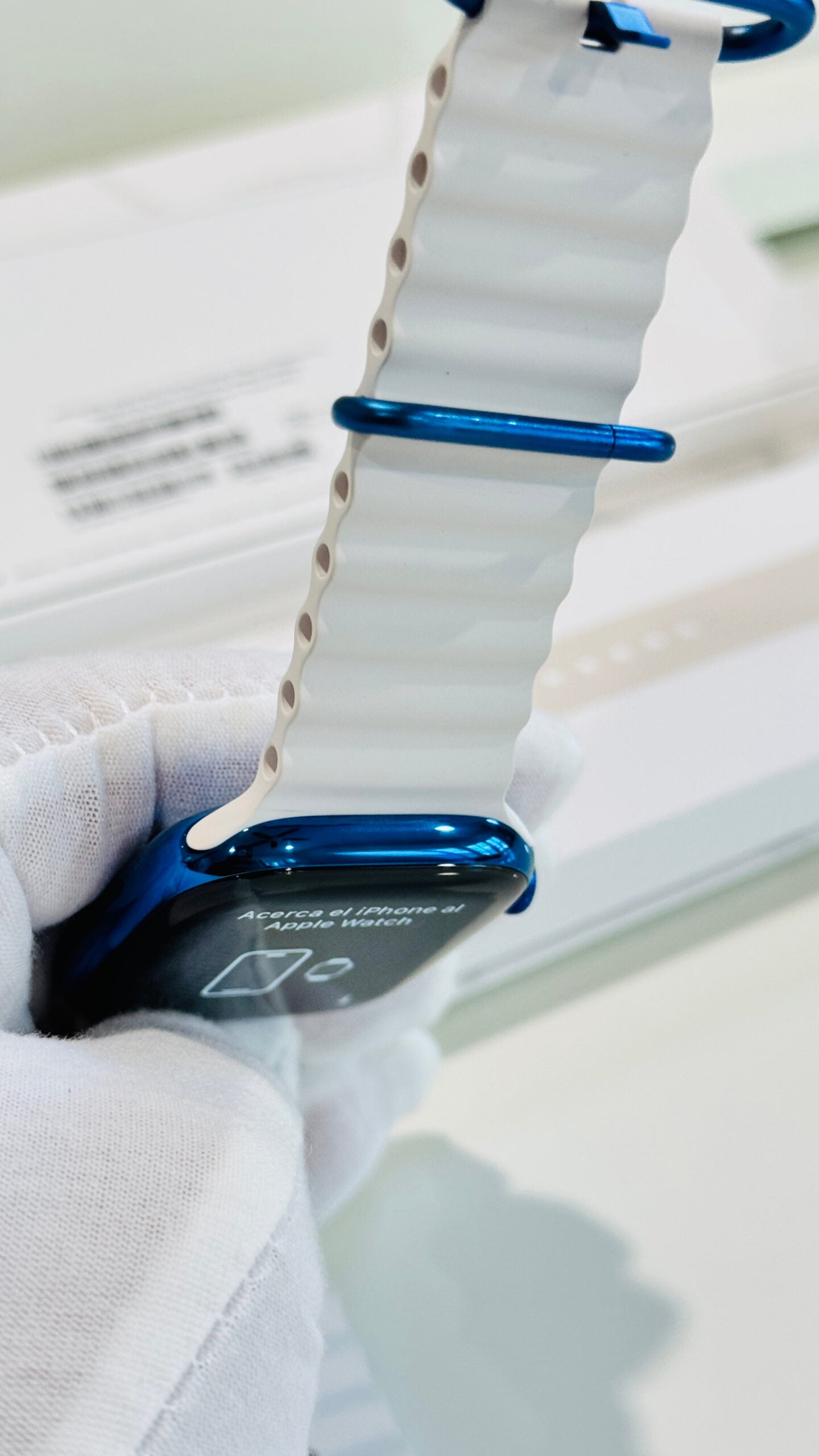 Custom Polished Blue 46mm Apple Watch Series 10 Titanium – 2024 Release – LTE GPS