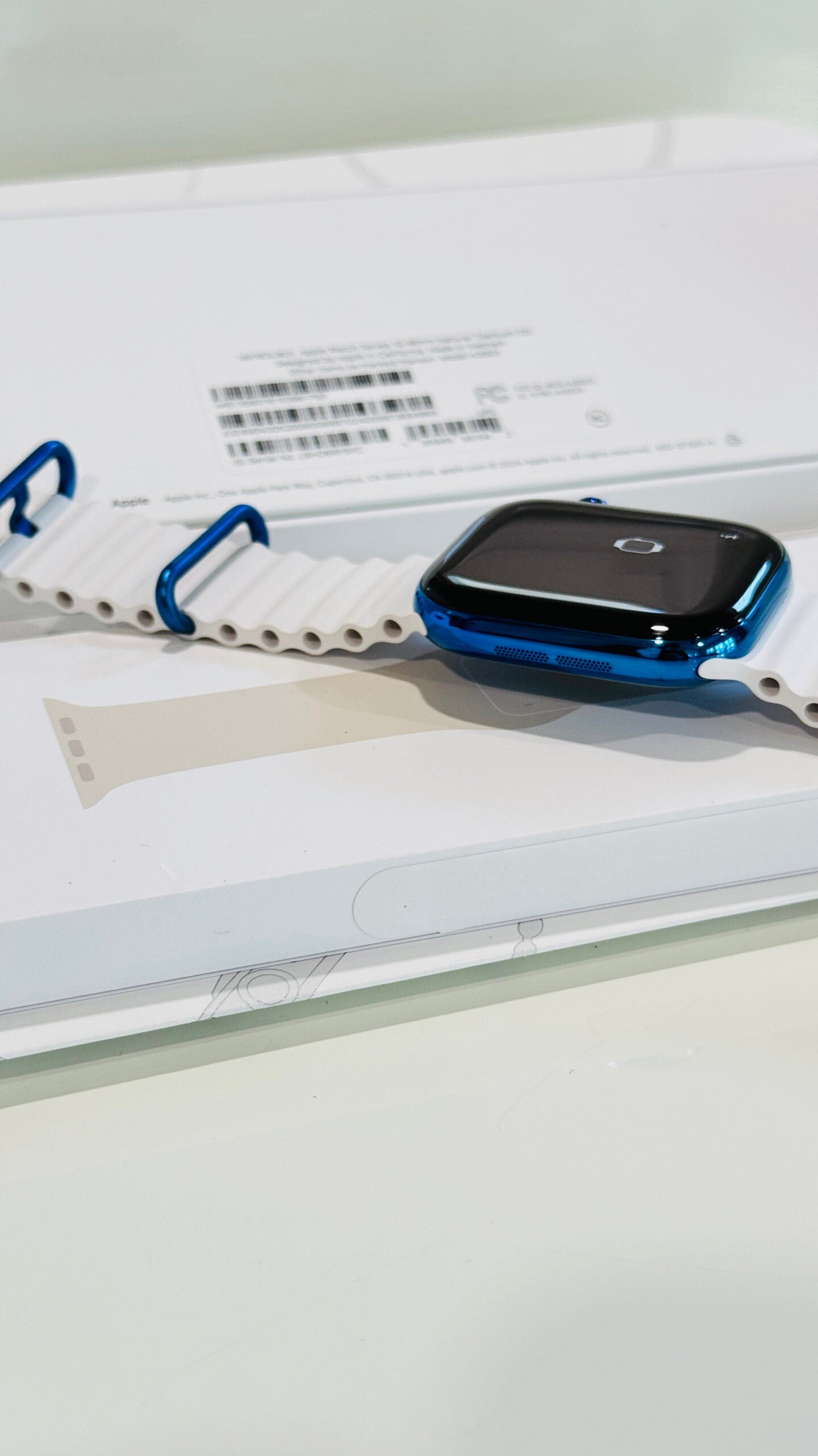 Custom Polished Blue 46mm Apple Watch Series 10 Titanium – 2024 Release – LTE GPS