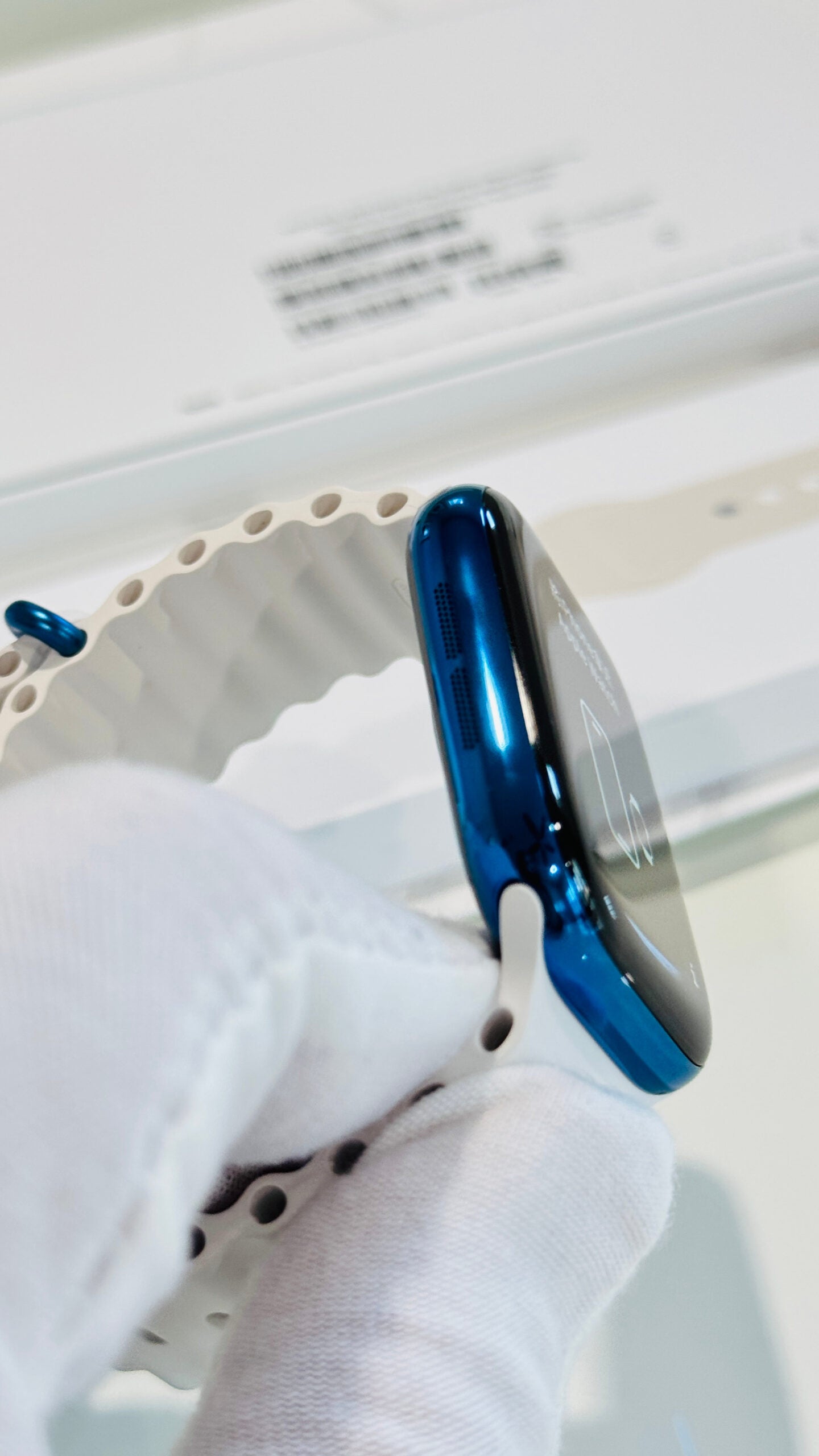 Custom Polished Blue 46mm Apple Watch Series 10 Titanium – 2024 Release – LTE GPS