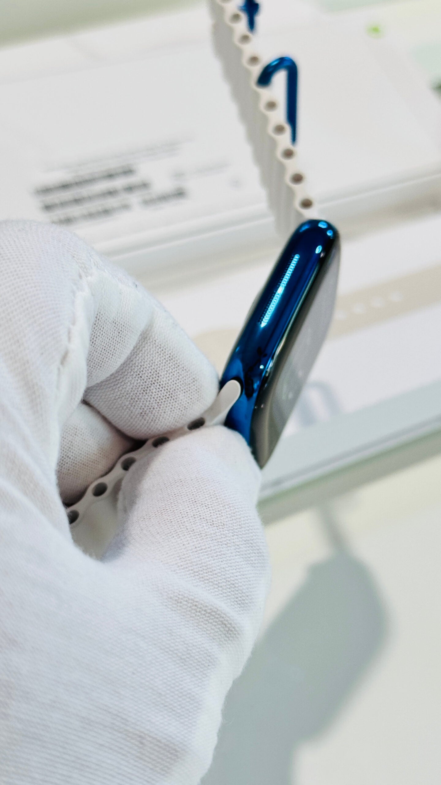 Custom Polished Blue 46mm Apple Watch Series 10 Titanium – 2024 Release – LTE GPS