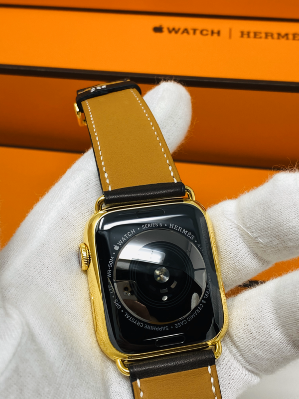 24K Gold Plated 41MM Hermes Apple Watch SERIES 8 Louis Vuitton Band LTE  CUSTOM