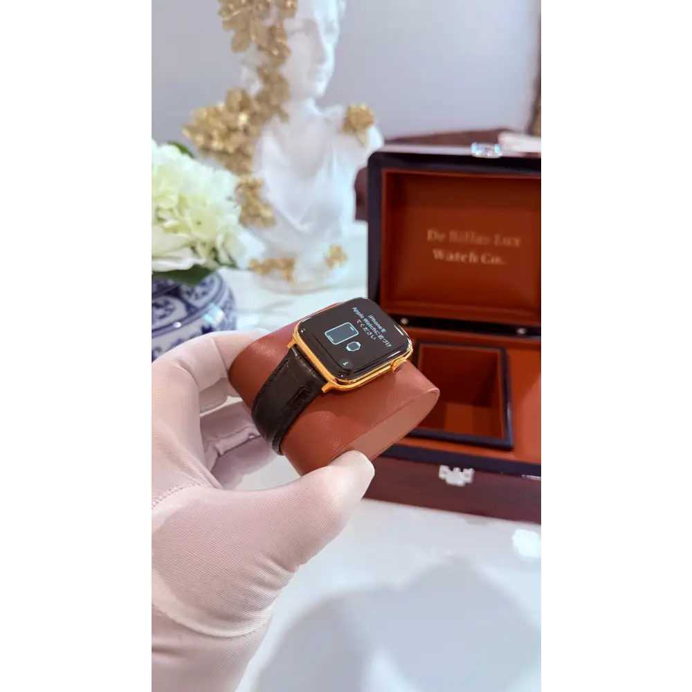 Authentic Apple Watch Series 9 Custom 24K Gold