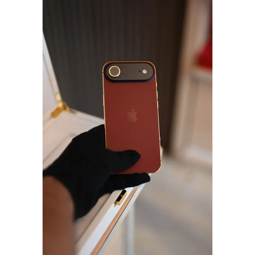 1 TB Apple iPhone Air Magenta & 24 K Gold Custom Finish | De Billas Lux Edition
