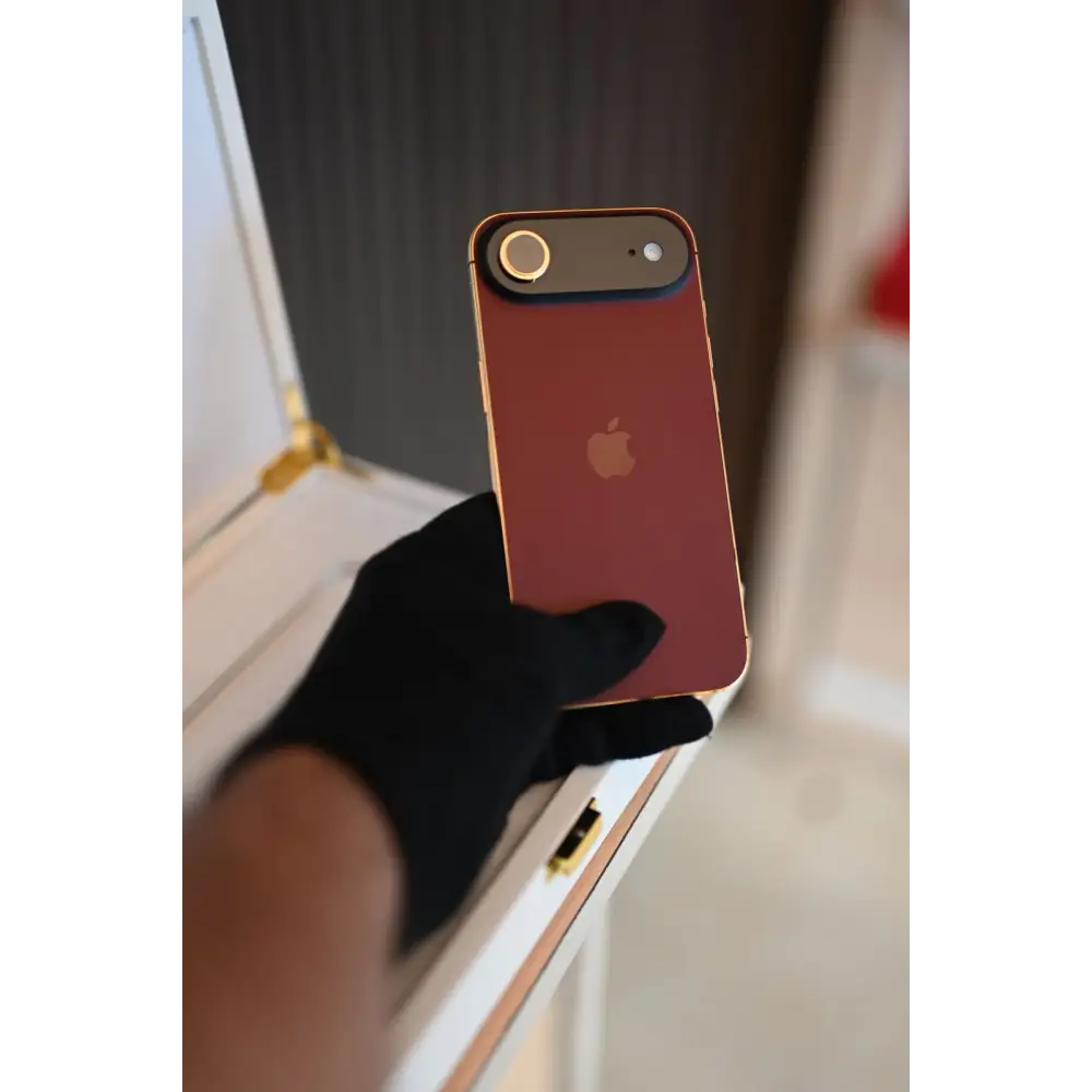 1 TB Apple iPhone Air Magenta & 24 K Gold Custom Finish | De Billas Lux Edition