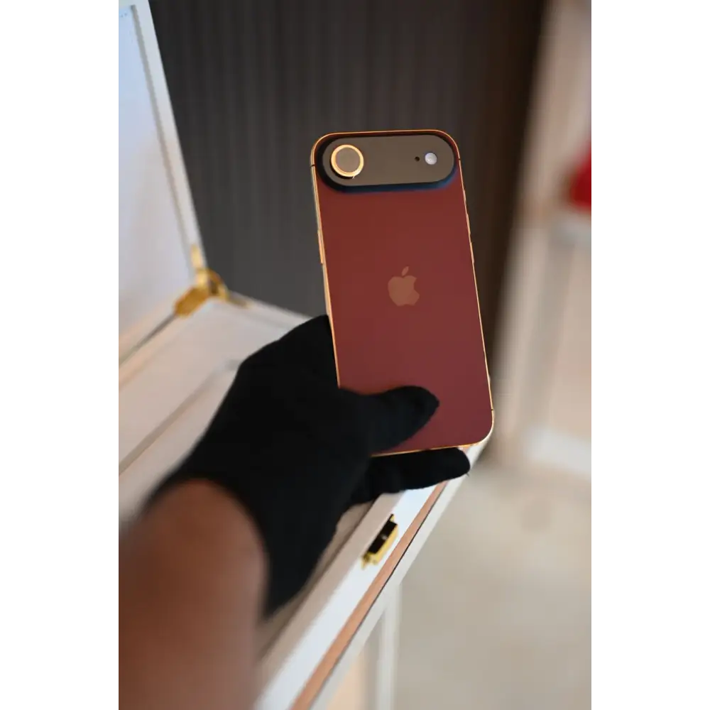 1 TB Apple iPhone Air Magenta & 24 K Gold Custom Finish | De Billas Lux Edition
