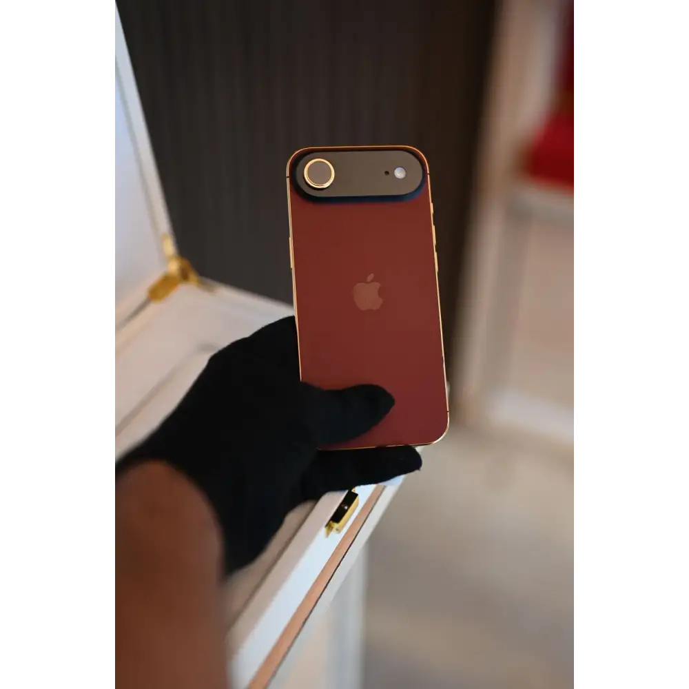1 TB Apple iPhone Air Magenta & 24 K Gold Custom Finish | De Billas Lux Edition