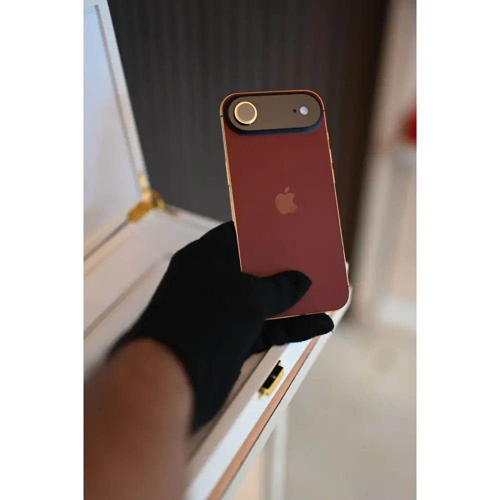 1 TB Apple iPhone Air Magenta & 24 K Gold Custom Finish | De Billas Lux Edition