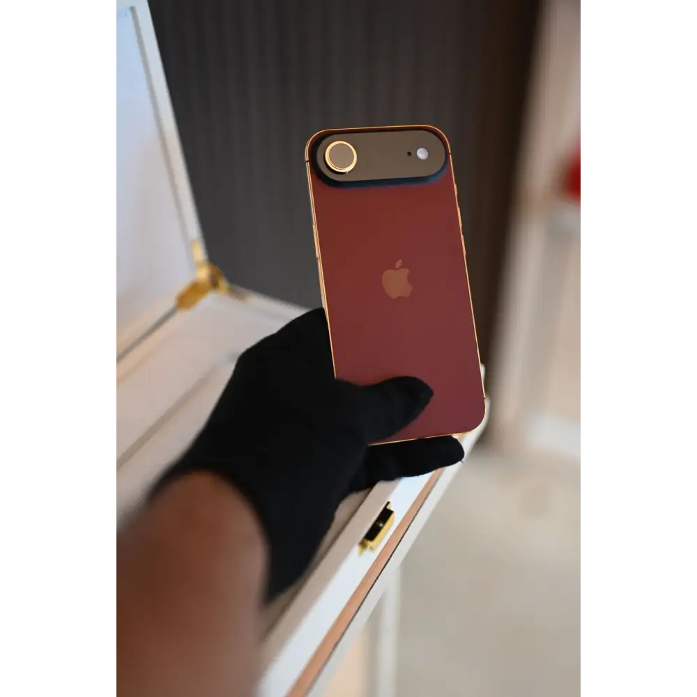 1 TB Apple iPhone Air Magenta & 24 K Gold Custom Finish | De Billas Lux Edition