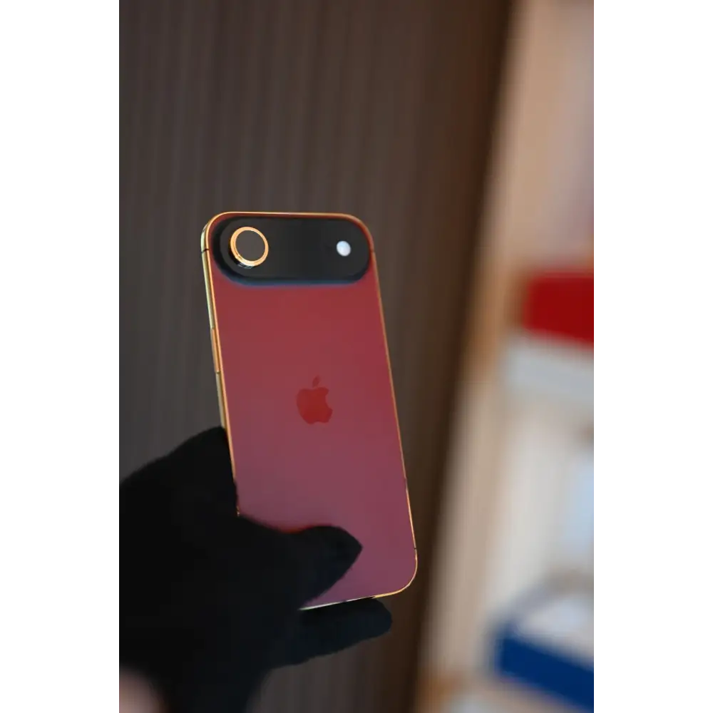 1 TB Apple iPhone Air Magenta & 24 K Gold Custom Finish | De Billas Lux Edition