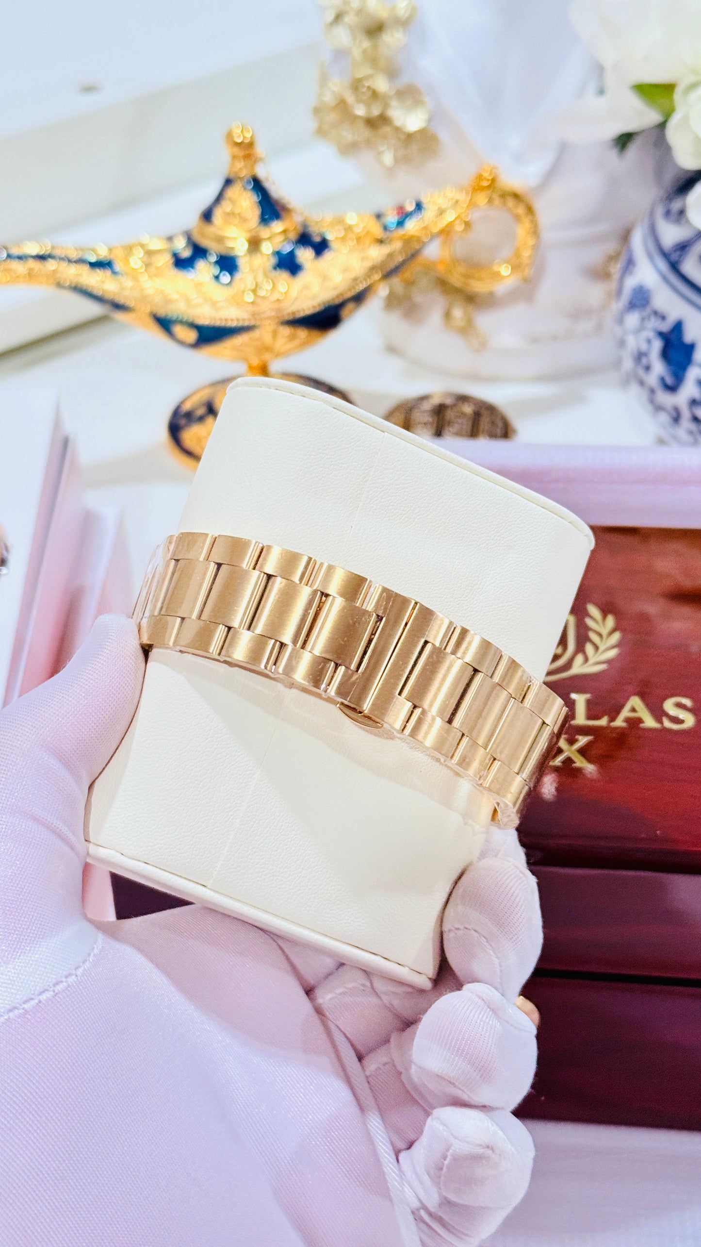 Custom Samsung Galaxy Watch 8 Classic — 18K or 24K Gold Plated Finish with Two Bands