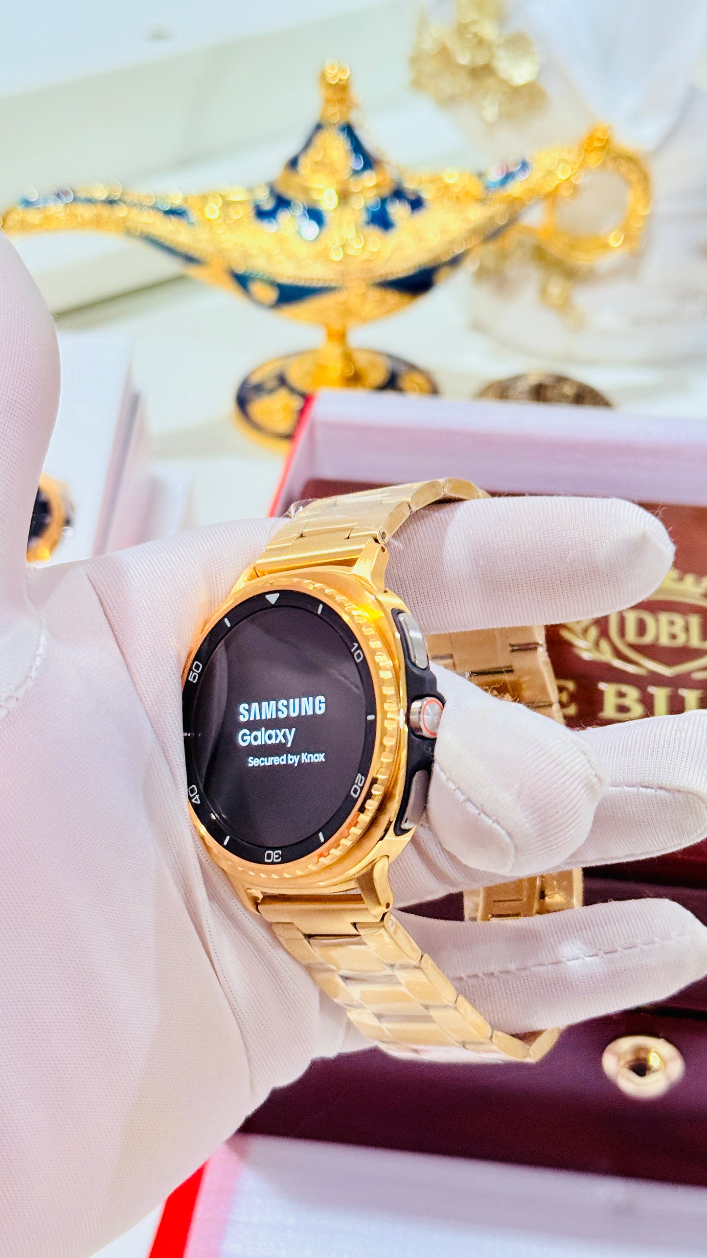 Custom Samsung Galaxy Watch 8 Classic — 18K or 24K Gold Plated Finish with Two Bands