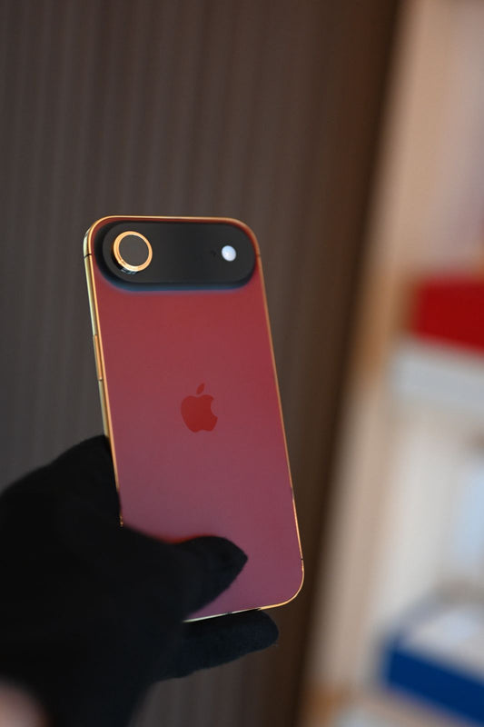 1 TB Apple iPhone Air Magenta & 24 K Gold Custom Finish | De Billas Lux Edition