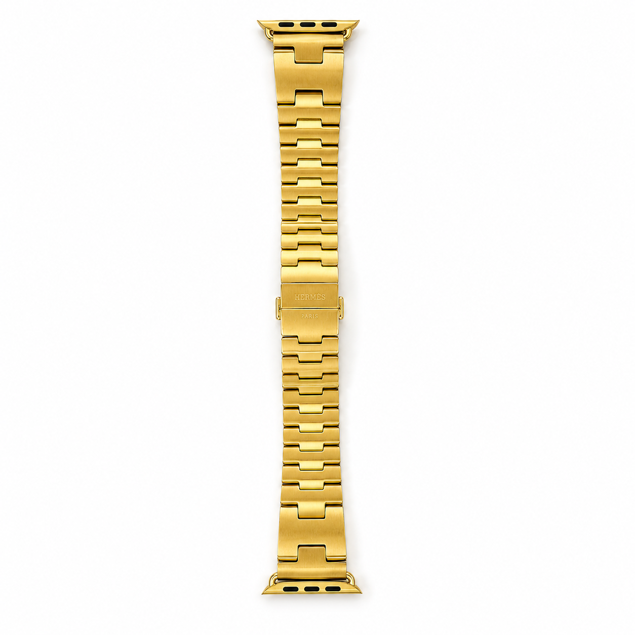 Apple Hermès Grand H Link Band | Custom 24K Gold or Rose Gold Plated