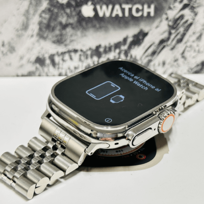 Custom Polished Apple Watch Ultra 2 49mm Link Band