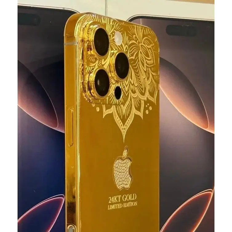 Custom 24k Gold Apple iPhone 16 Pro MAX 1 TB Diamonds – Unlocked Worldwide – 2024 Release