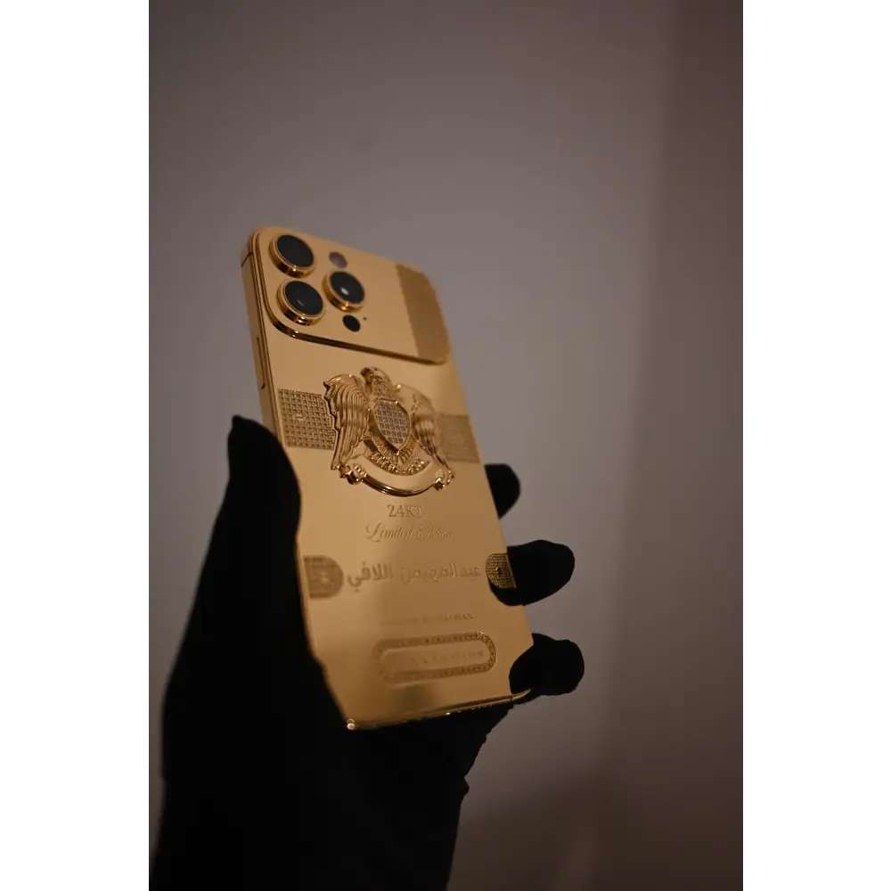Custom 24k Gold iPhone 16 Pro Max 1TB Diamonds Libya Edition