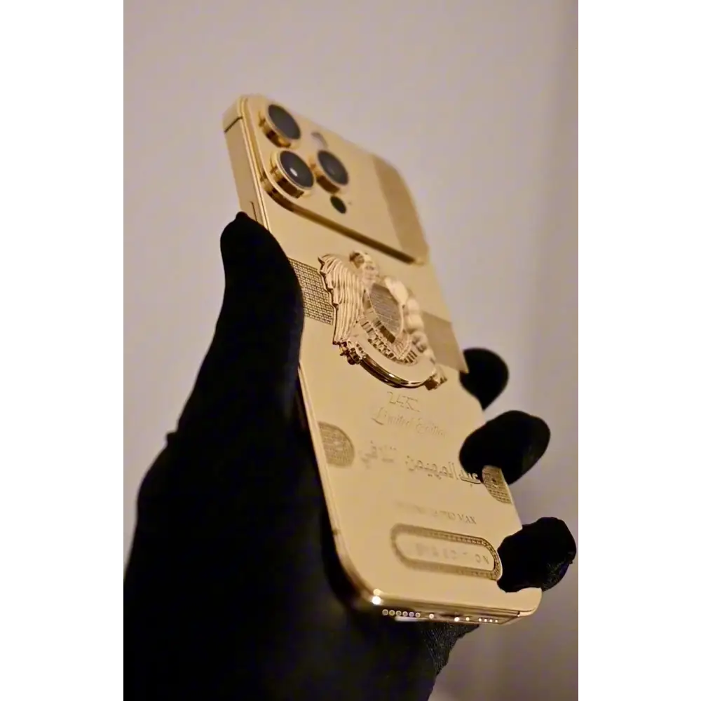 Custom 24k Gold iPhone 16 Pro Max 1TB Diamonds Libya Edition