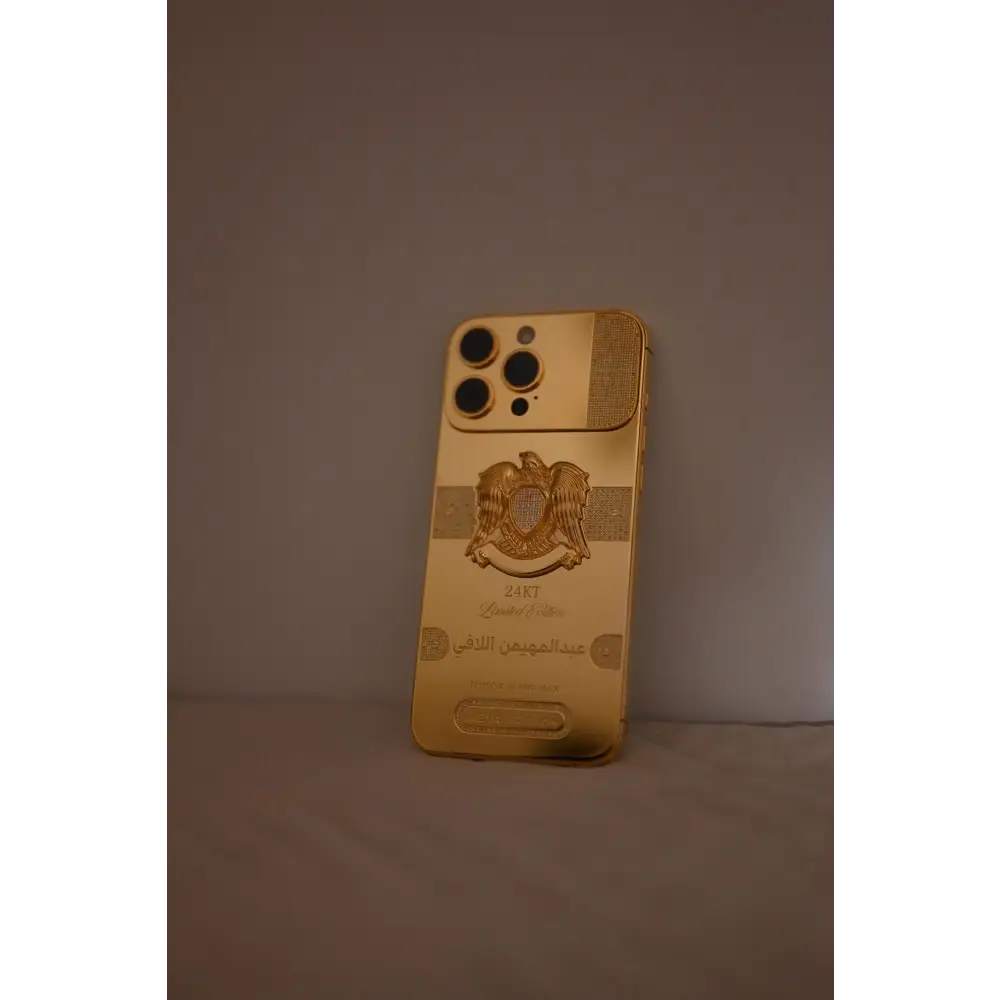 Custom 24k Gold iPhone 16 Pro Max 1TB Diamonds Libya Edition