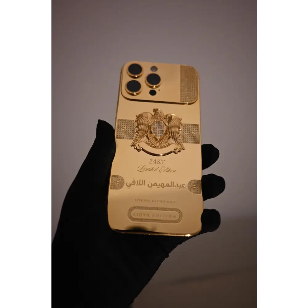 Custom 24k Gold iPhone 16 Pro Max 1TB Diamonds Libya Edition