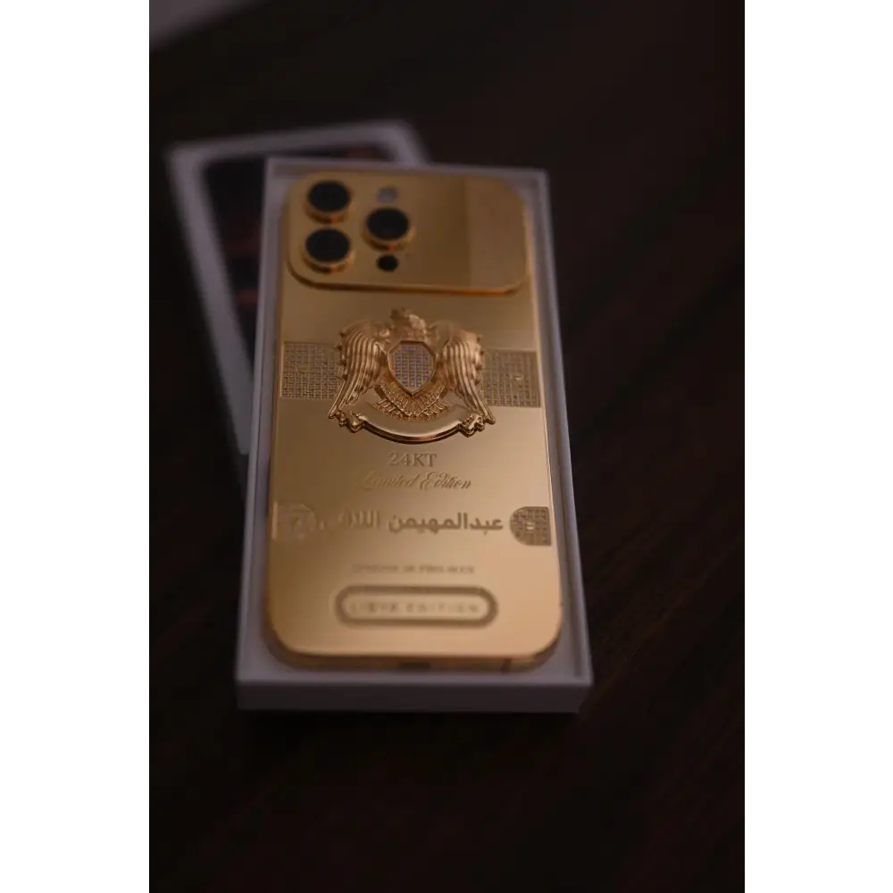 Custom 24k Gold iPhone 16 Pro Max 1TB Diamonds Libya Edition