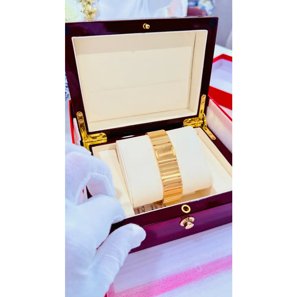 Custom 24k Gold Link Band for Apple Watch Any Series 44 45 46 and Ultra 1 2 3 - Band