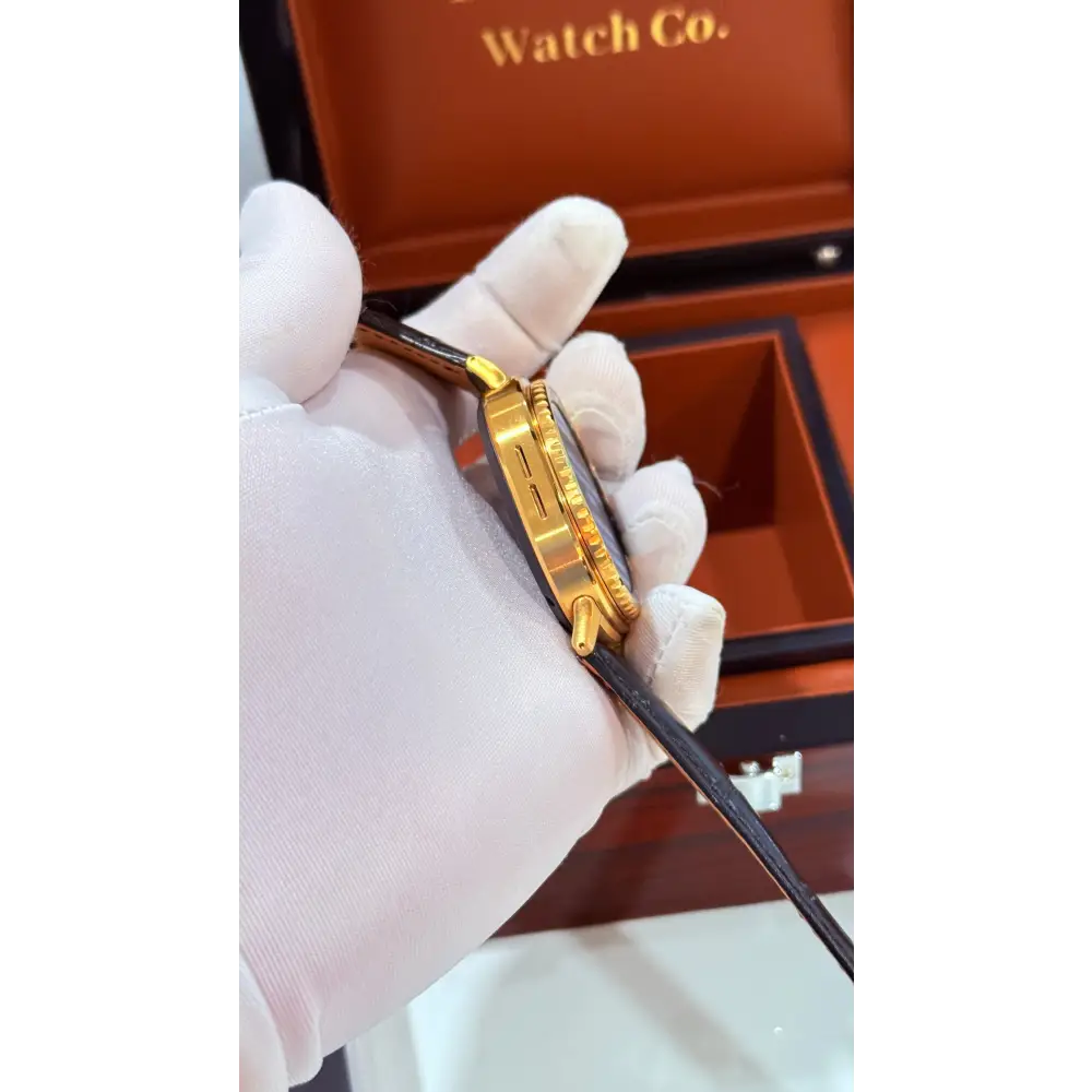 Custom 24k Gold Plated 46mm Samsung Galaxy Watch 8 Classic Black Leather 2 Bands