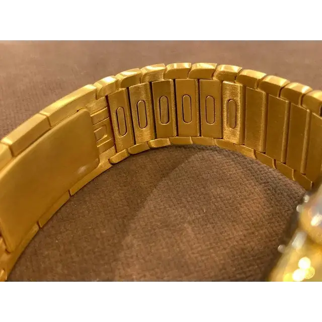 Custom 24k Gold Plated Apple Link Band for Apple Watch 42 44 45 49mm Any Series Ultra 1 2