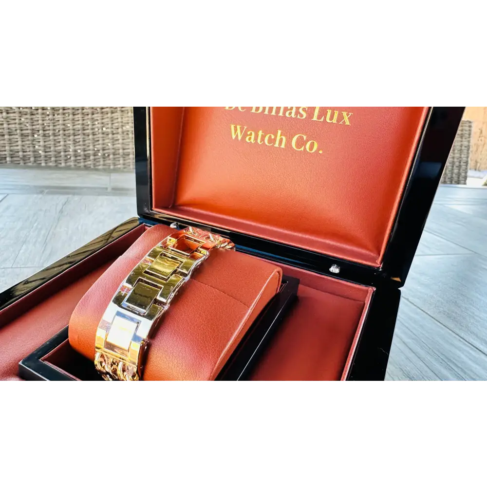 Custom 24K Gold Plated Chain Link Band for Apple Watch (44mm / 45mm / 46mm / 49mm)