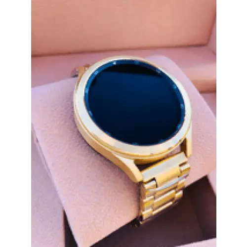 Custom 24k Gold Plated Samsung Galaxy Watch 4 with Gold Plated Link Band – 2021 Release LTE Model