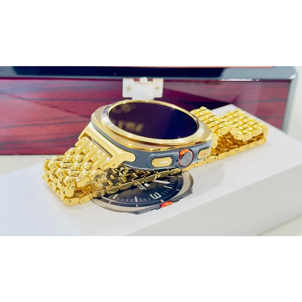 Custom Gold Samsung Galaxy Watch ULTRA 24k Gold Link Band