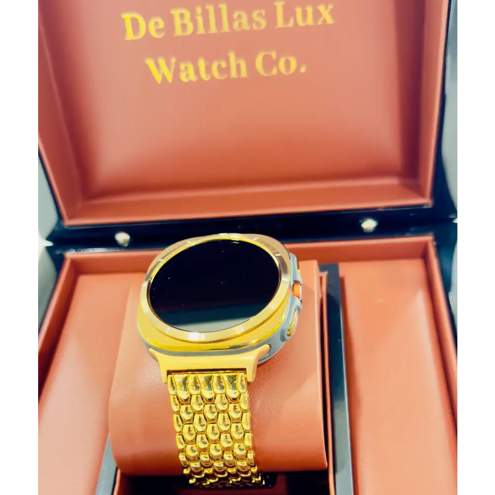 Custom Gold Samsung Galaxy Watch ULTRA 24k Gold Link Band