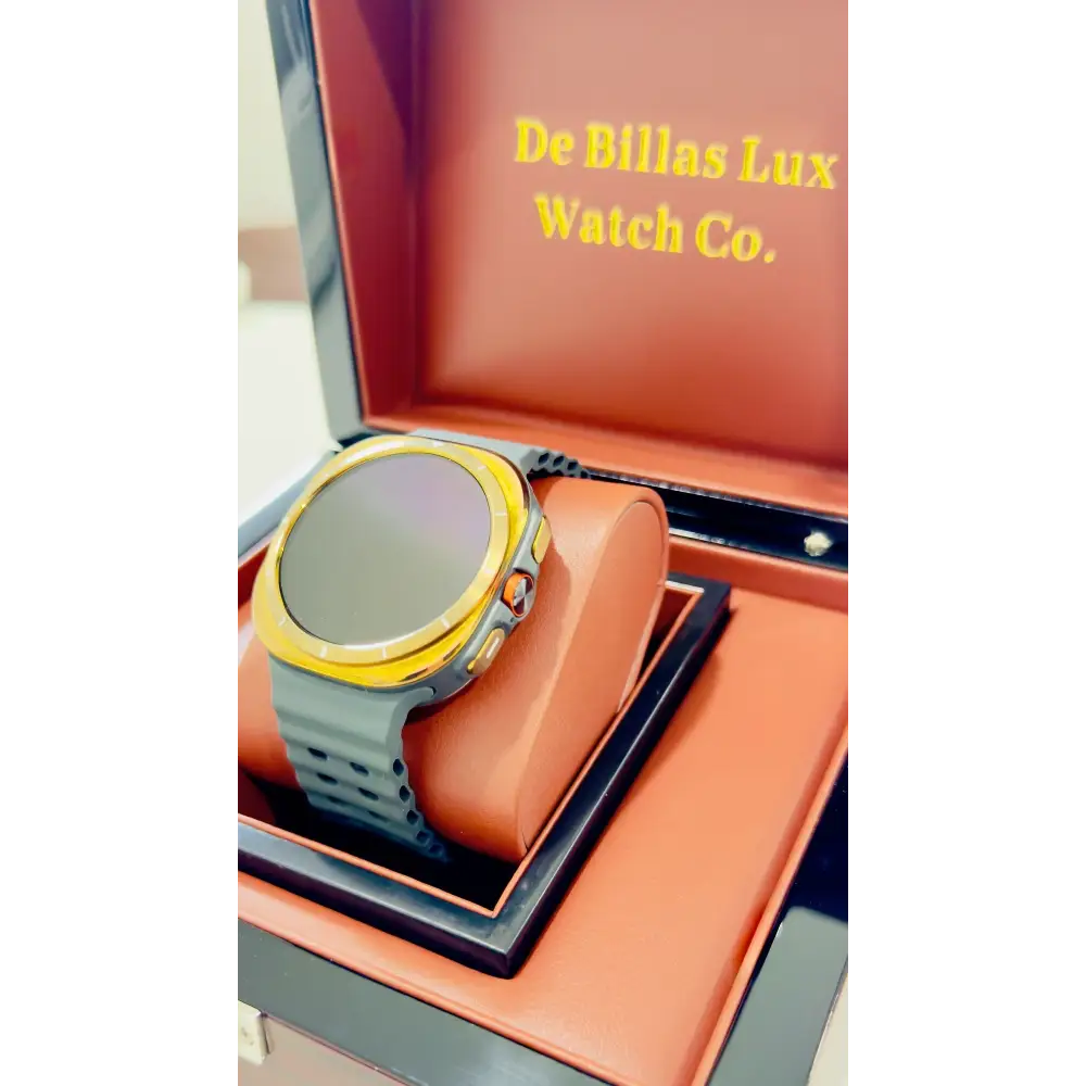 Custom Gold Samsung Galaxy Watch ULTRA Black Band