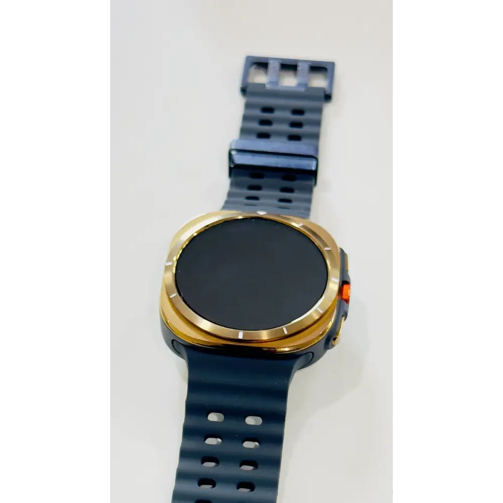 Custom Gold Samsung Galaxy Watch ULTRA Black Band